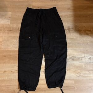 Athleta Black Cargo Pants Medium